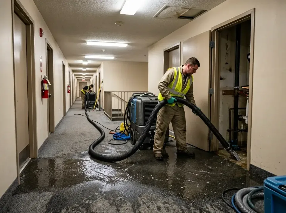 multi-unit-apartment-hallway-f-005 — frequently asked questions, Emergency Burst Pipe Water Extraction & Removal in Ranchett…